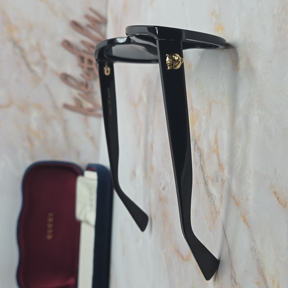 Gucci oversized round black sunglasses - Picture 4 of 15
